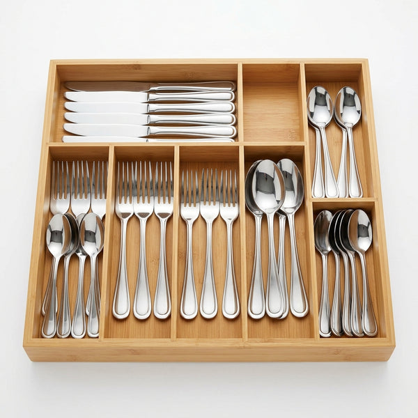 LILILIAN FMY 49-piece silverware set with organizer