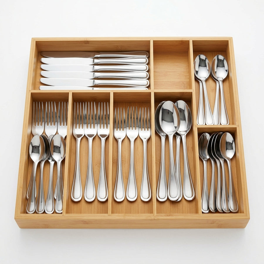 LILILIAN FMY 49-piece silverware set with organizer